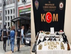 GİRESUN’DA SİLAH KAÇAKÇILARI YAKAYI ELE VERDİ